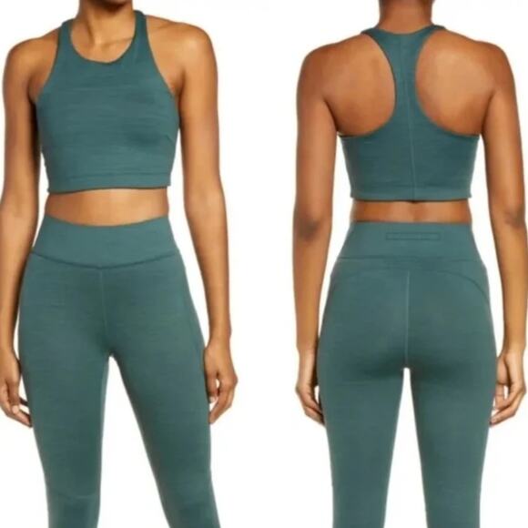NWT Outdoor Voices TechSweat™ Crop Top Jasper green XXS - Picture 1 of 2
